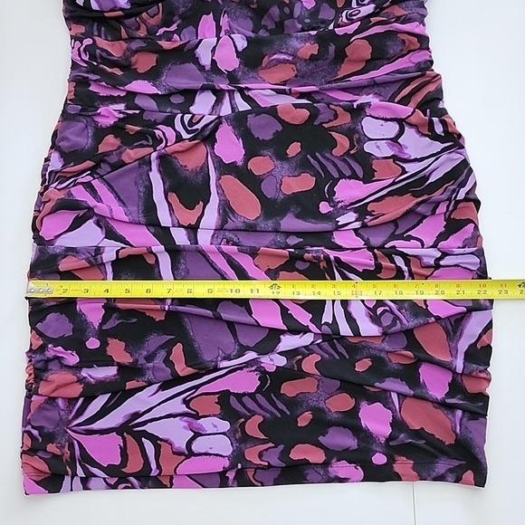 Ricki's Sleeveless Tiered Sheath Sleeveless Dress Purple Black Lined Stretch XL - Picture 13 of 15